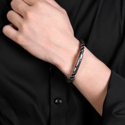 Bracelet Noir et Argent
